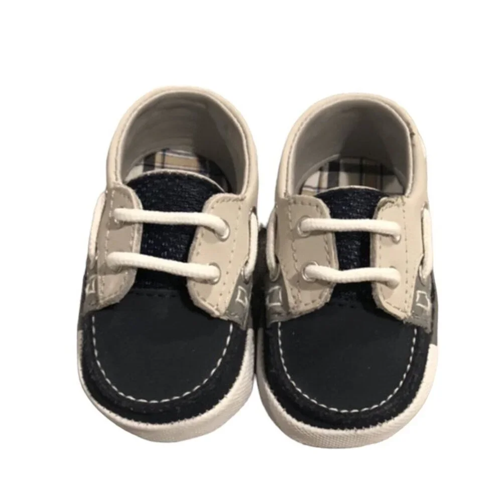 NEW Baby Deer Sz 2 Infant Soft Sole Boat Shoes